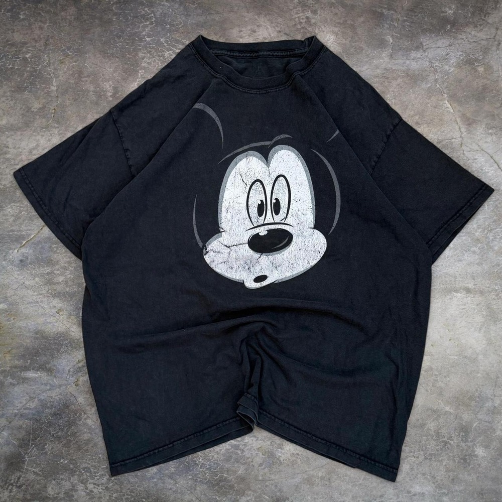 Vintage Disney Mickey Mouse Double Sided Faded Graphic Tee Men's Size XL Y2K VTG